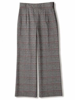 Forever 21 Plaid High Rise Wide Leg Trousers Pants